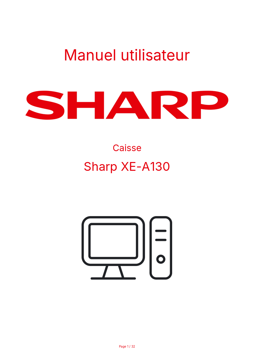 Image de la première page du manuel de l'appareil XE-A130