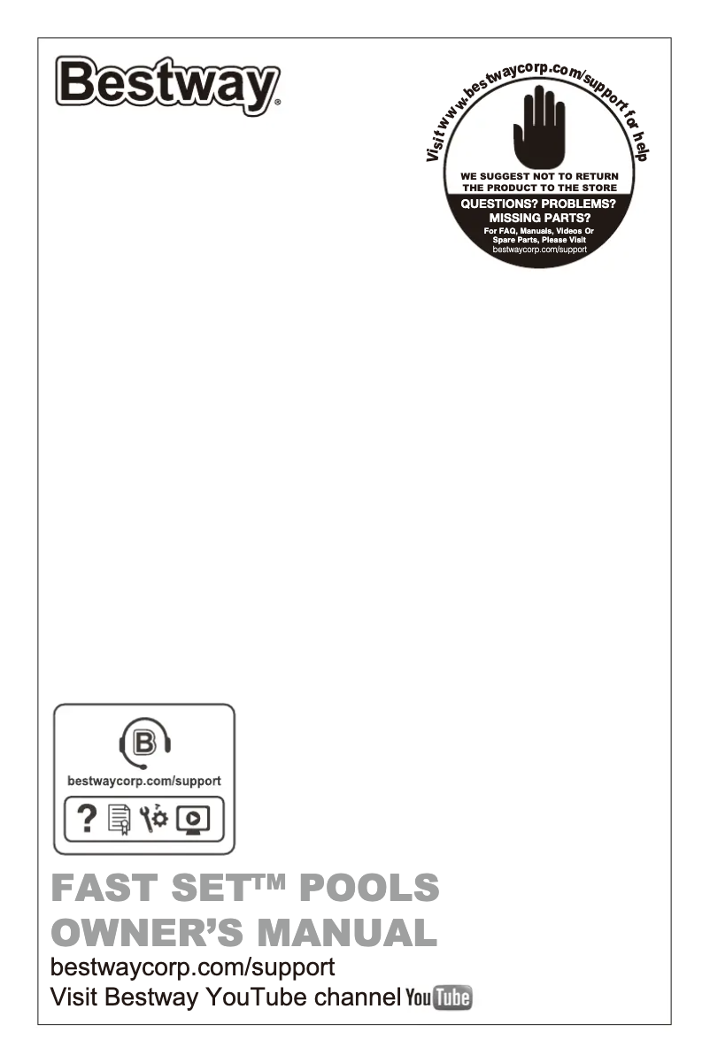 Page 1 de la notice Manuel utilisateur Bestway Fast Set 57375
