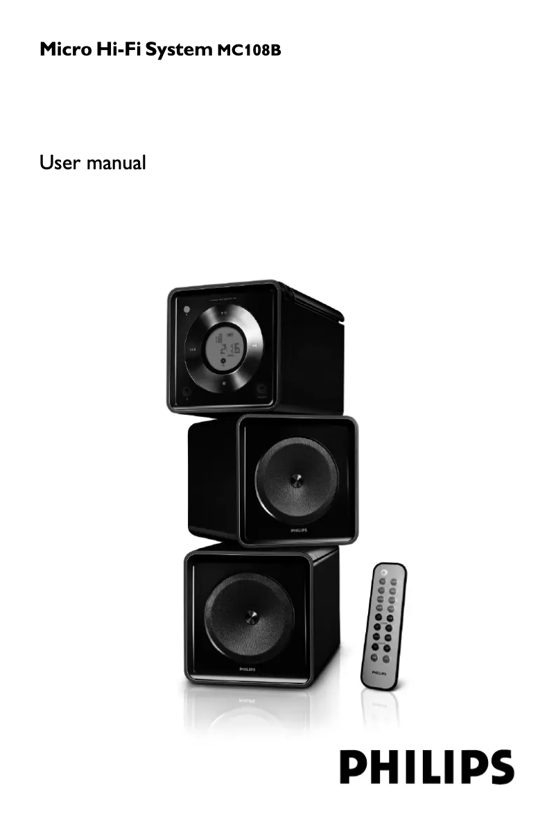 Página 1 del manual Manual de instrucciones Philips MC108B