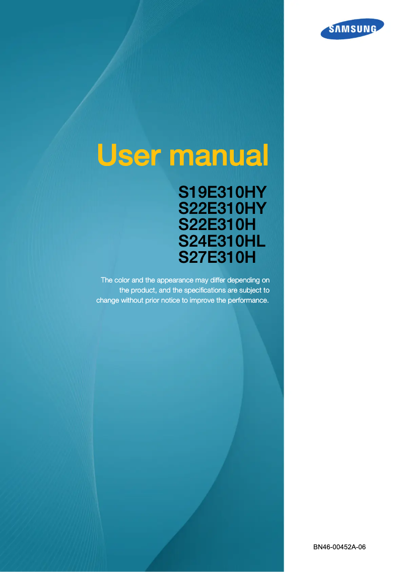 Página 1 del manual Manual de usuario Samsung LS24E310HL