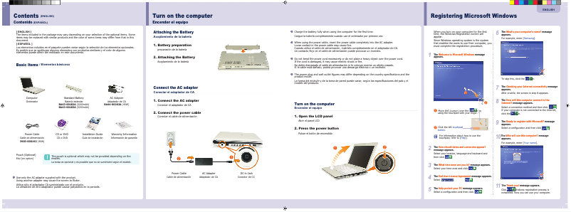Page n°1 - Manuel utilisateur Samsung NP-NC10-KA06