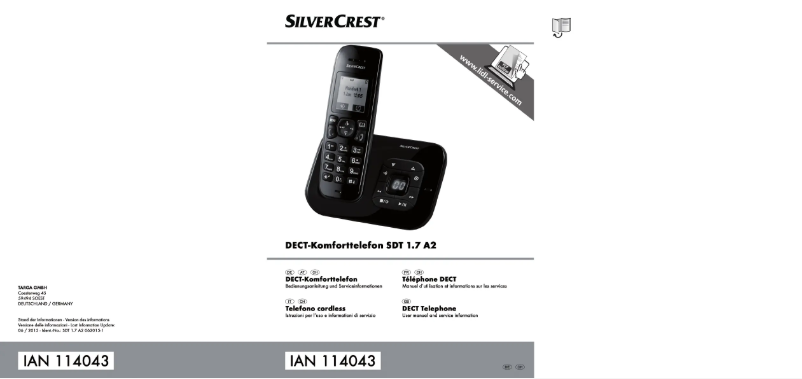 Image de la première page du manuel de l'appareil SDT 1.7 A2