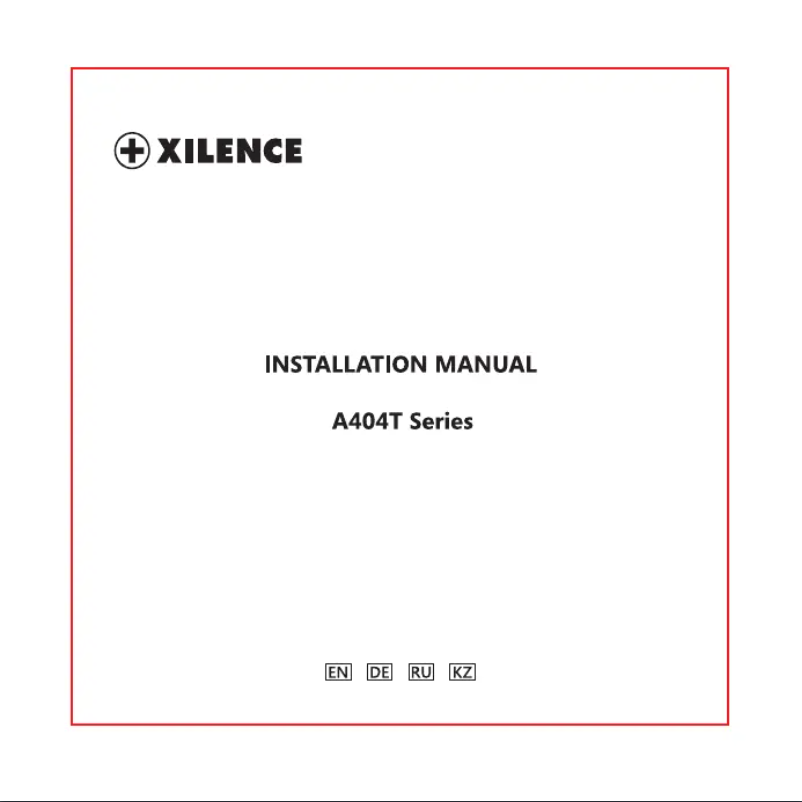 Image de la première page du manuel de l'appareil A404T