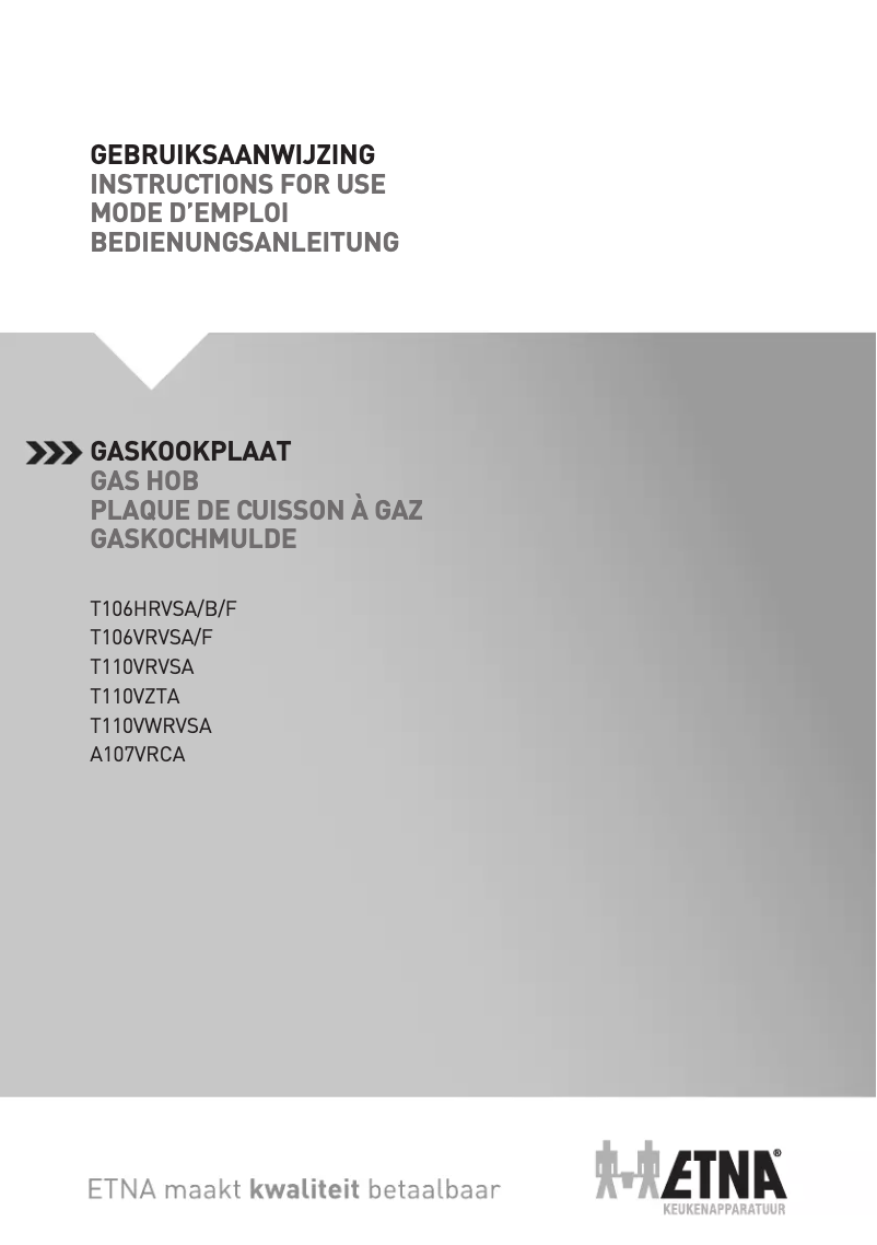 Image de la première page du manuel de l'appareil T106VRVSA