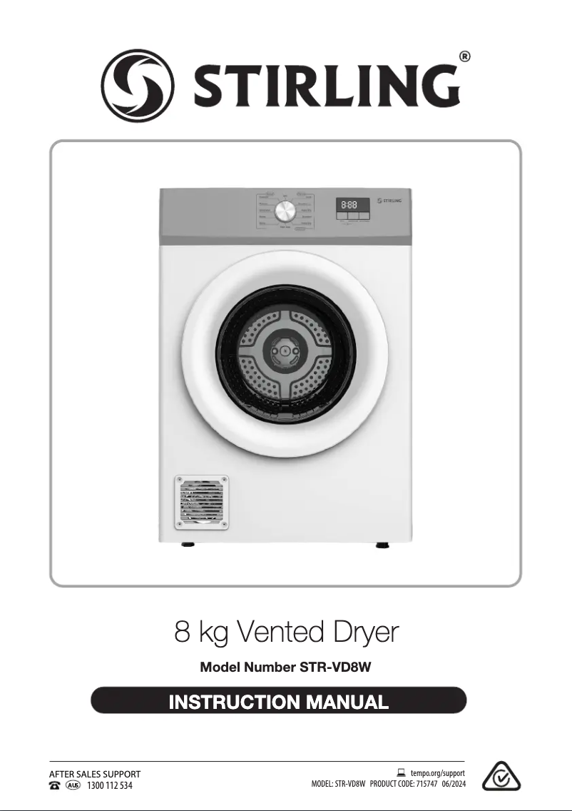 Page n°1 - Manuel utilisateur Stirling STR-VD8W