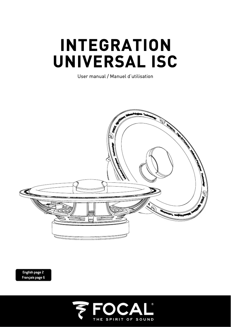 Image de la première page du manuel de l'appareil Universal ISC 570