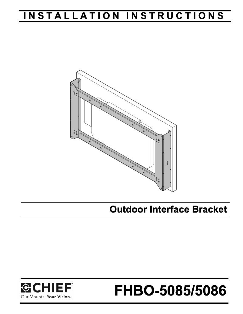 Página 1 del manual Manual de usuario Chief FHBO5086