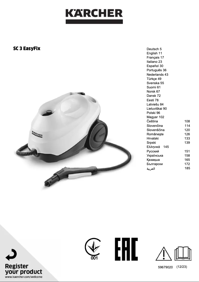 Image de la première page du manuel de l'appareil SC 3 EasyFix