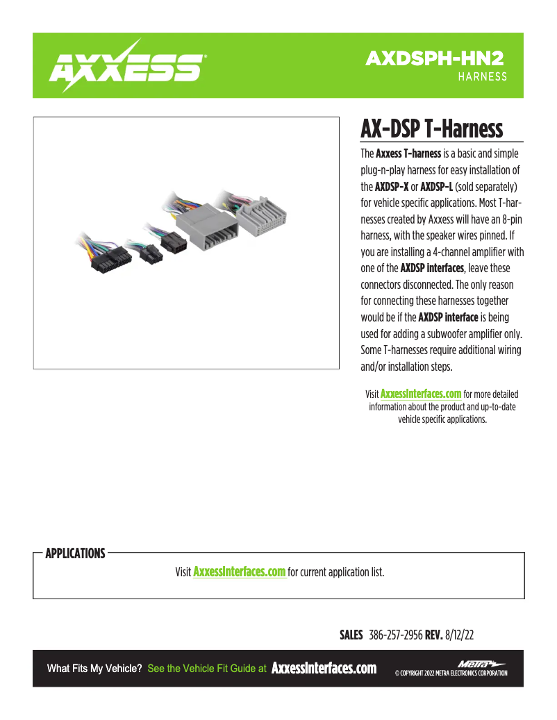 Image de la première page du manuel de l'appareil AX-DSPH-HN2