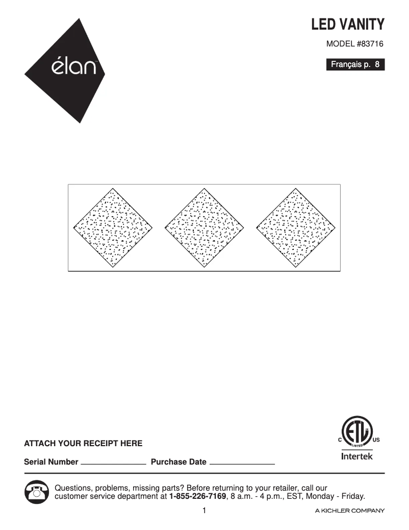 Image de la première page du manuel de l'appareil Gorve 83716