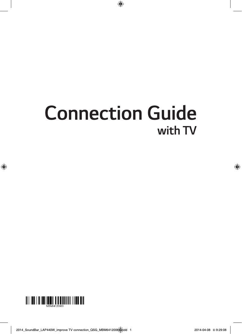 Page 1 de la notice Manuel utilisateur LG SoundPlate LAP440W