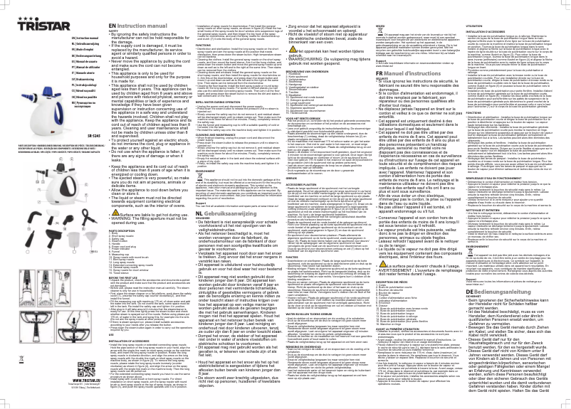 Image de la première page du manuel de l'appareil SR-5245