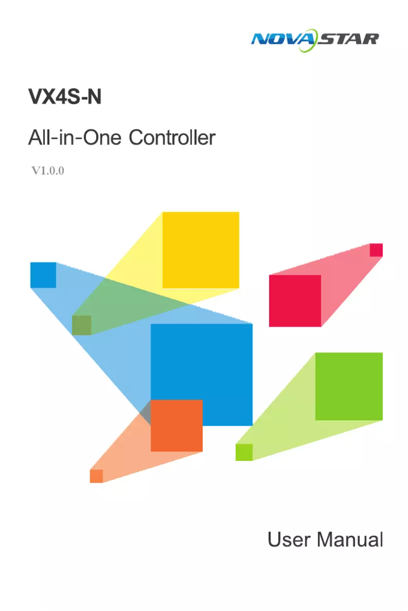 Page 1 de la notice Manuel utilisateur NovaStar VX4S-N
