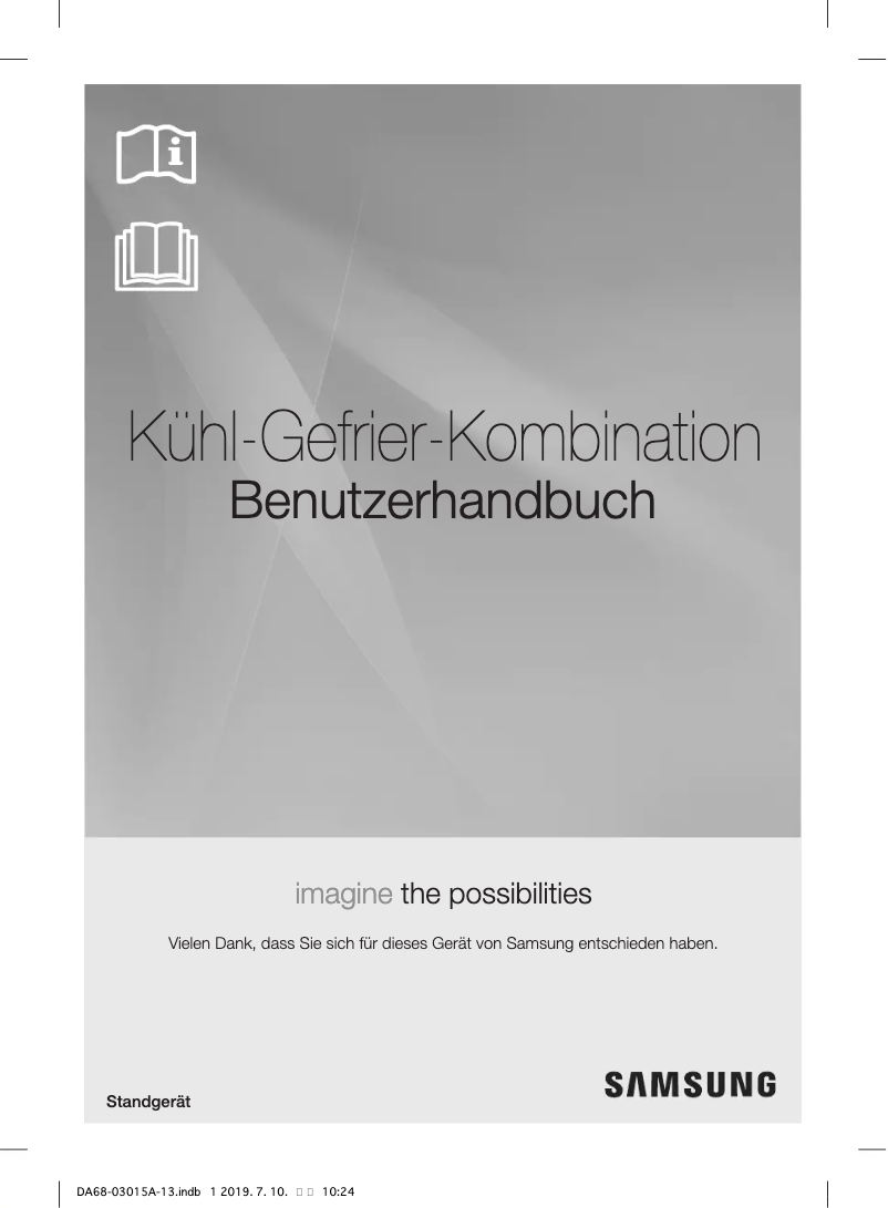 Page n°1 - Manuel utilisateur Samsung RH5GH90707F