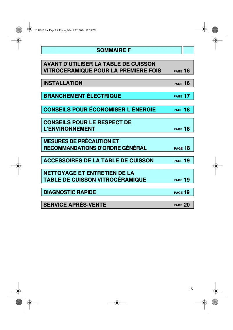 Page 1 de la notice Manuel utilisateur Bauknecht EPAD 5470 IN