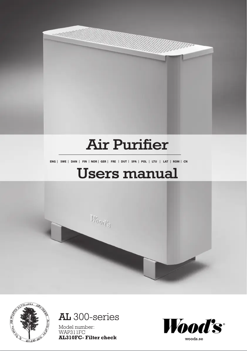 Page 1 de la notice Manuel utilisateur Wood's WAP311FC