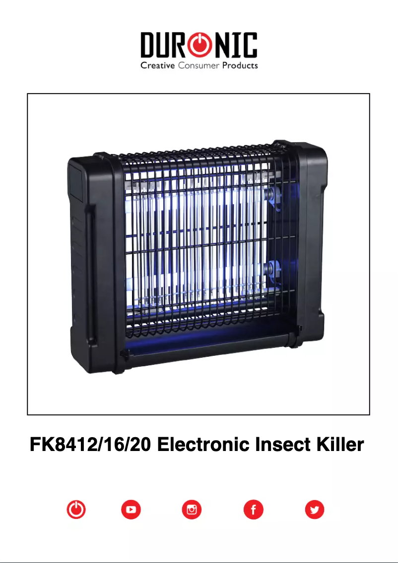 Page n°1 - Manuel utilisateur Duronic FK8420