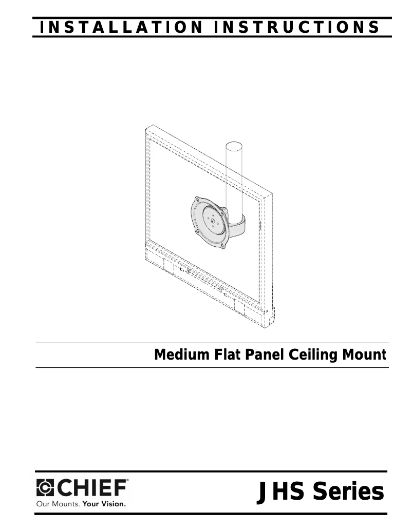 Página 1 del manual Manual de usuario Chief JHS210B