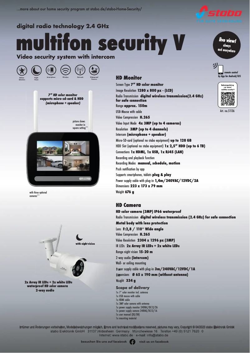 Página 1 del manual Manual de usuario Stabo Multifon security V