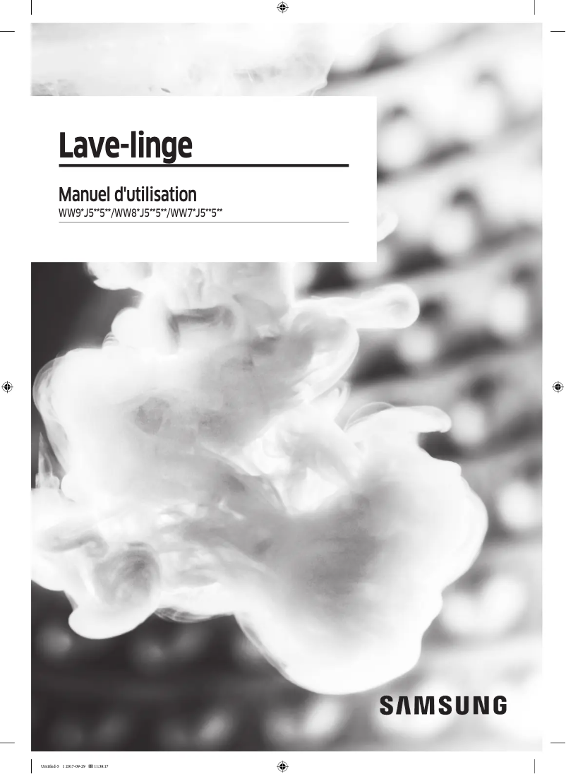 Page n°1 - Manuel utilisateur Samsung WW80J5555FW