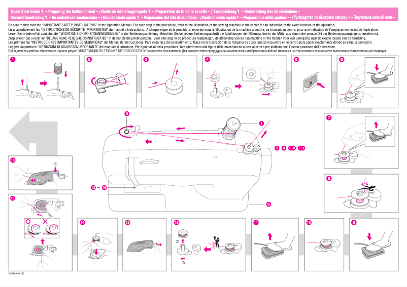 Page n°1 - Guide de démarrage rapide Brother ES-2220