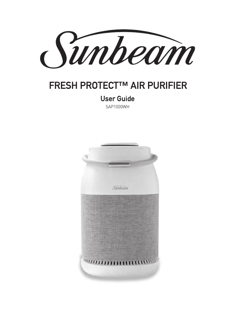 Page 1 de la notice Manuel utilisateur Sunbeam Fresh Protect SAP1000WH