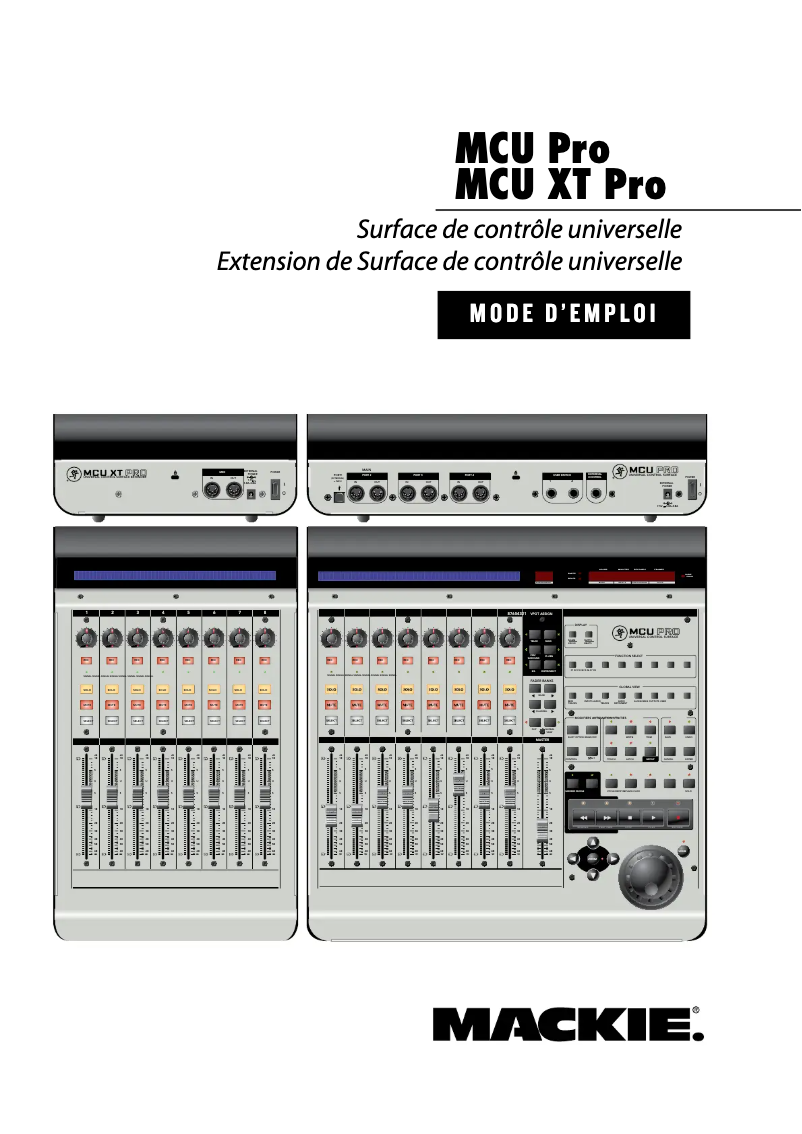 Image de la première page du manuel de l'appareil MCU Pro