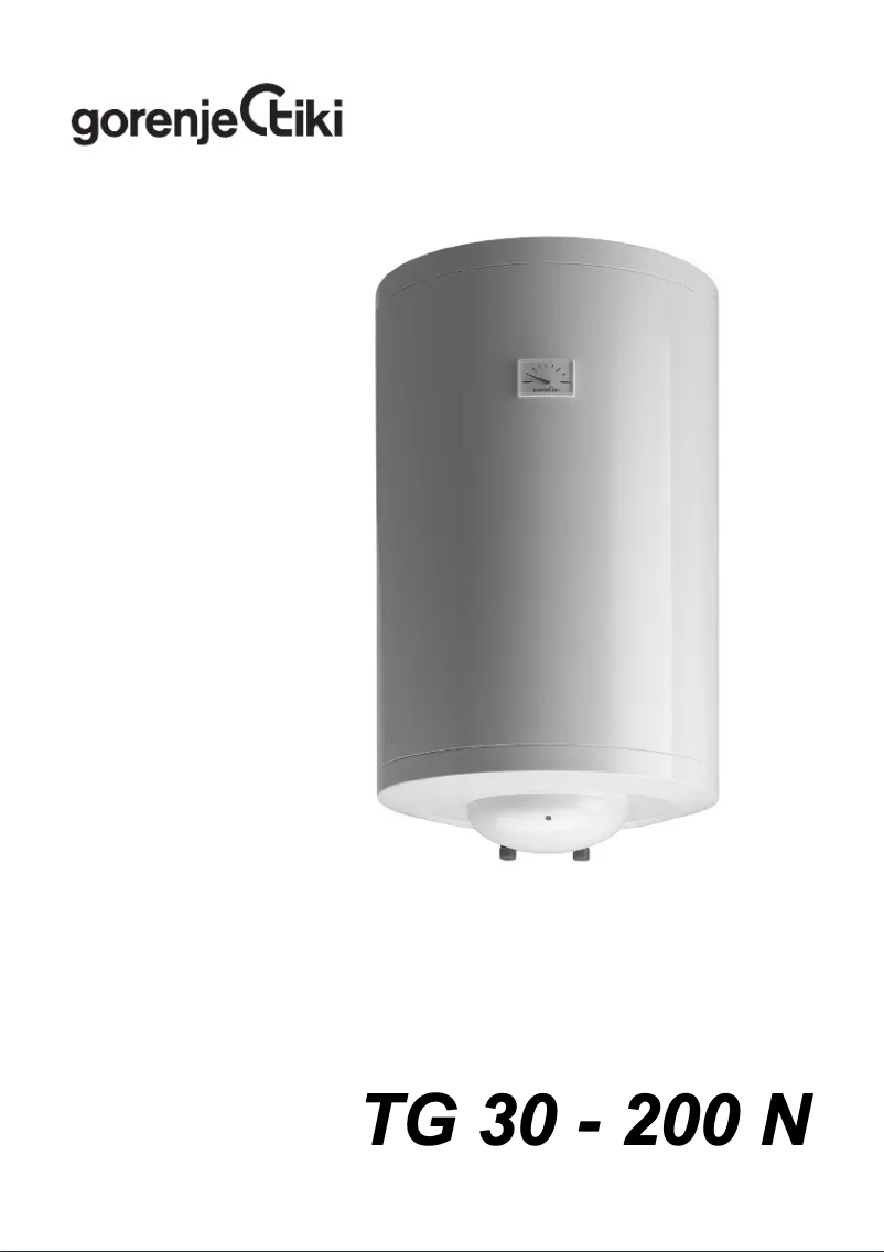 Página 1 del manual Manual de usuario Gorenje TG30N/V6