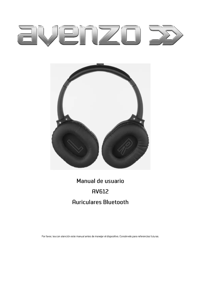 Page 1 de la notice Manuel utilisateur Avenzo AV612PT