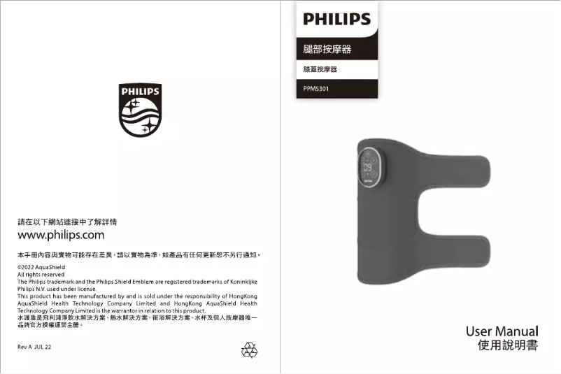 Page n°1 - Manuel utilisateur Philips PPM5301