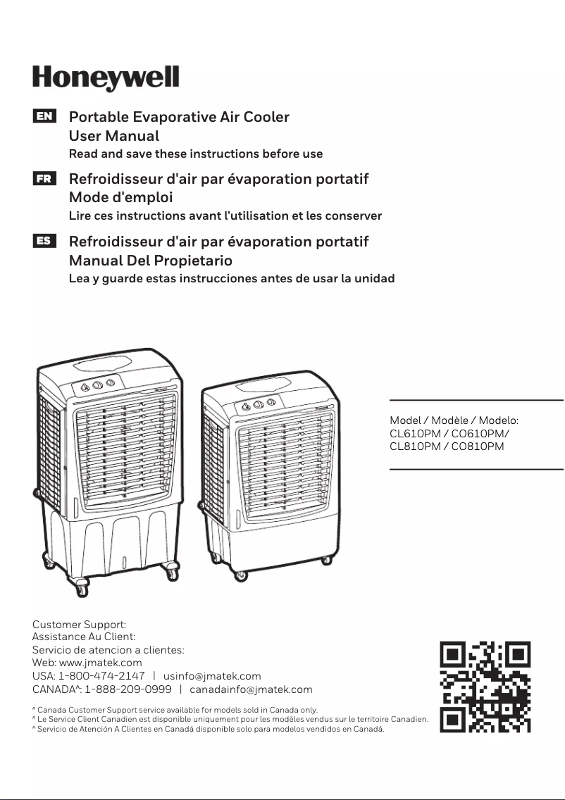 Image de la première page du manuel de l'appareil CO810PM