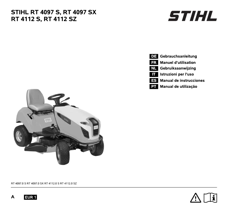 Page 1 de la notice Manuel utilisateur Stihl RT 4097