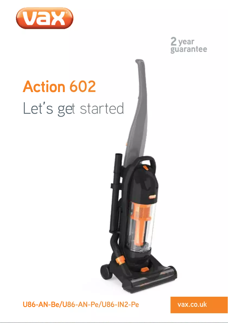 Image de la première page du manuel de l'appareil Action 602 U86-AN-Be