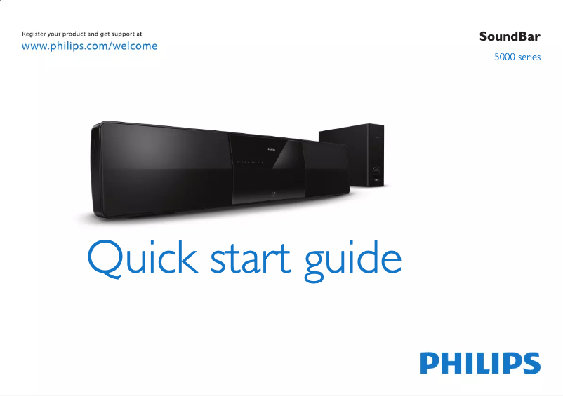 Page n°1 - Guide de démarrage rapide Philips HTS5131