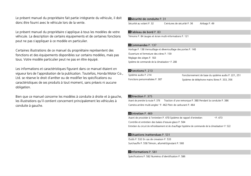 Image de la première page du manuel de l'appareil Jazz (2016)