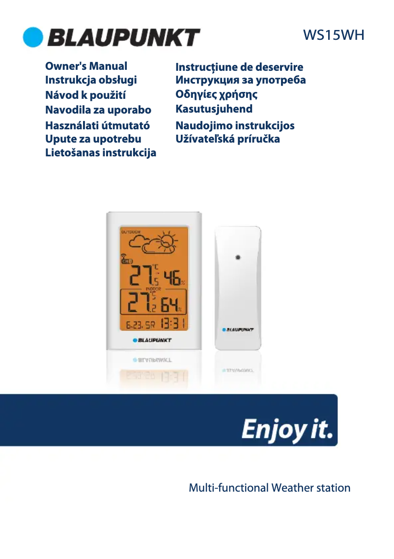 Image de la première page du manuel de l'appareil WS15WH