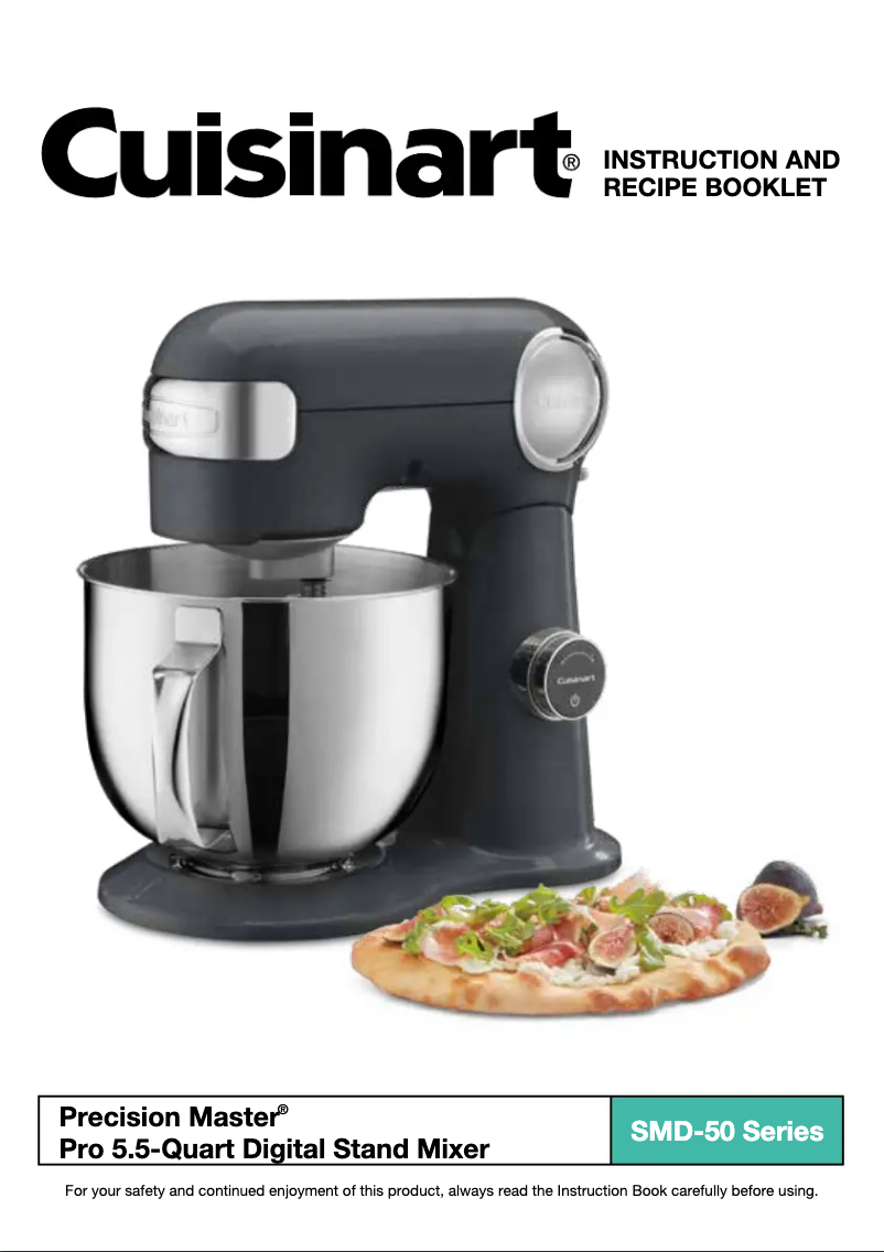 Page 1 de la notice Manuel utilisateur Cuisinart Precision Master Pro SMD-50