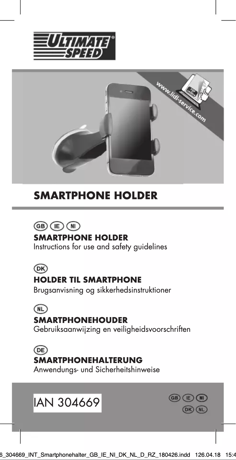 Page n°1 - Manuel utilisateur Ultimate Speed IAN 304669