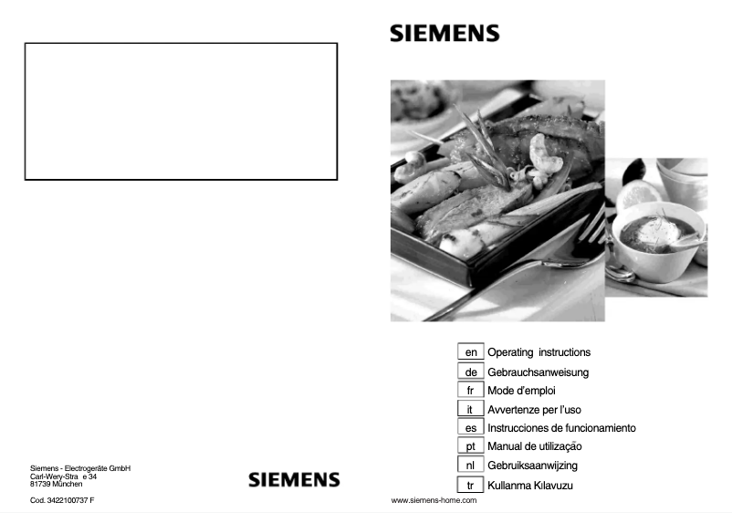 Page n°1 - Manuel utilisateur Siemens ER14063