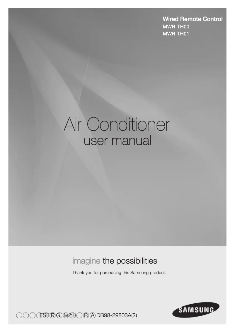 Image de la première page du manuel de l'appareil MWR-TH01