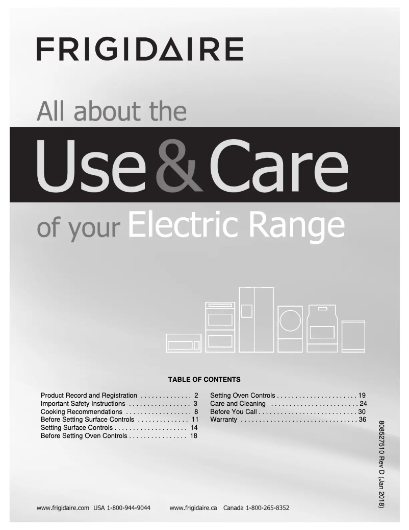 Page 1 de la notice Manuel utilisateur Frigidaire FFEF3051TW