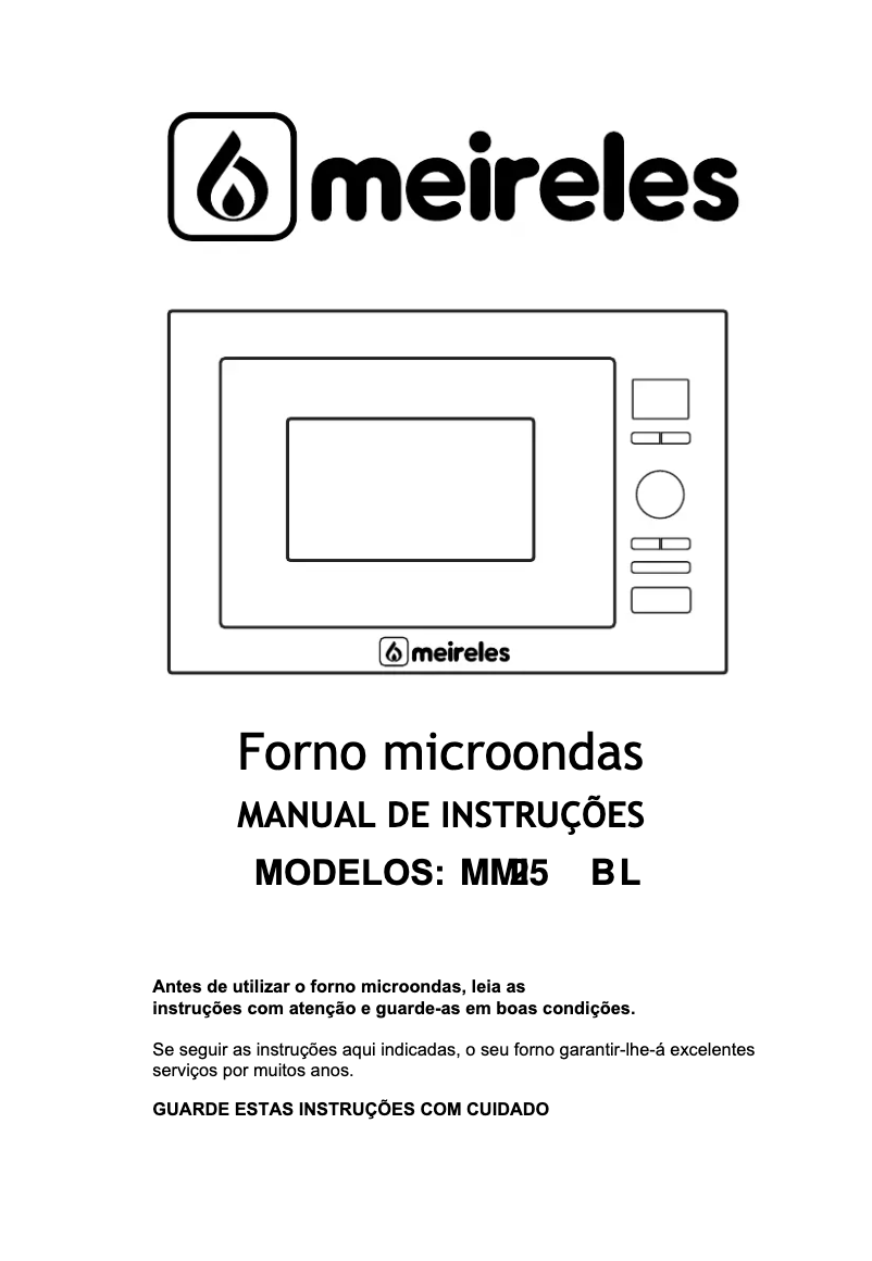 Page 1 de la notice Manuel utilisateur Meireles MMI 25 X