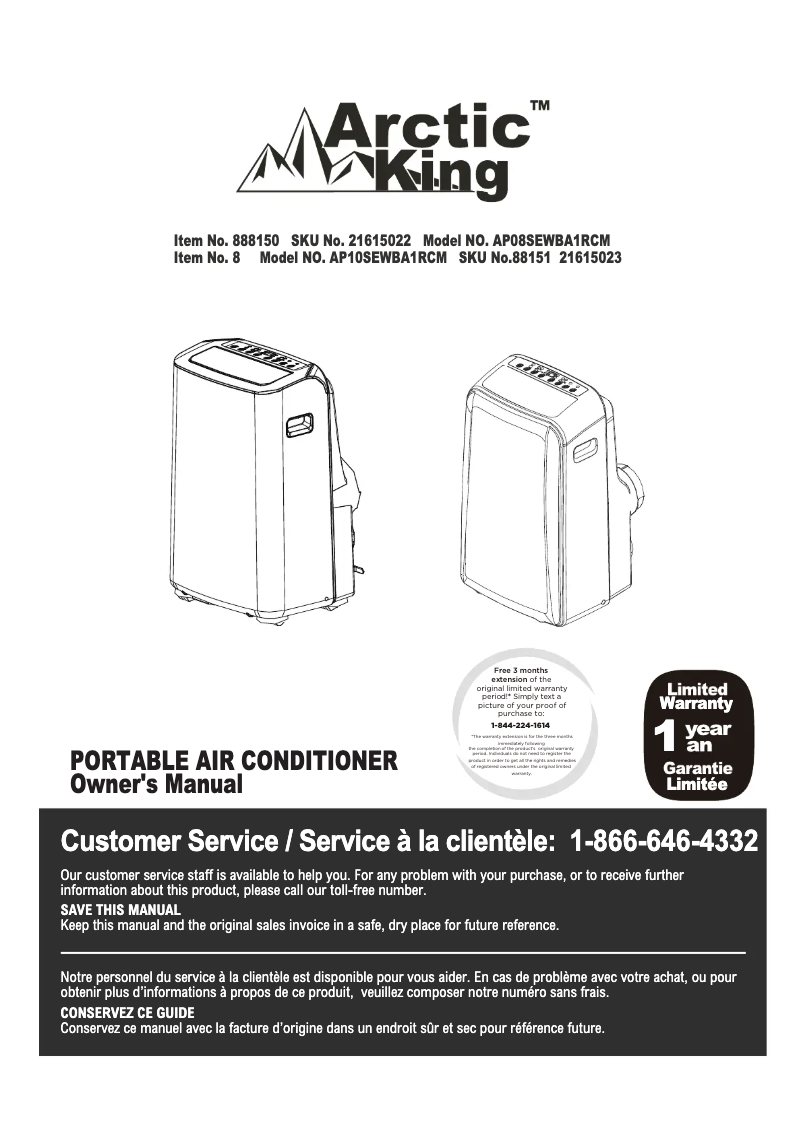 Página 1 del manual Manual de usuario Midea AP10SEWBA1RCM