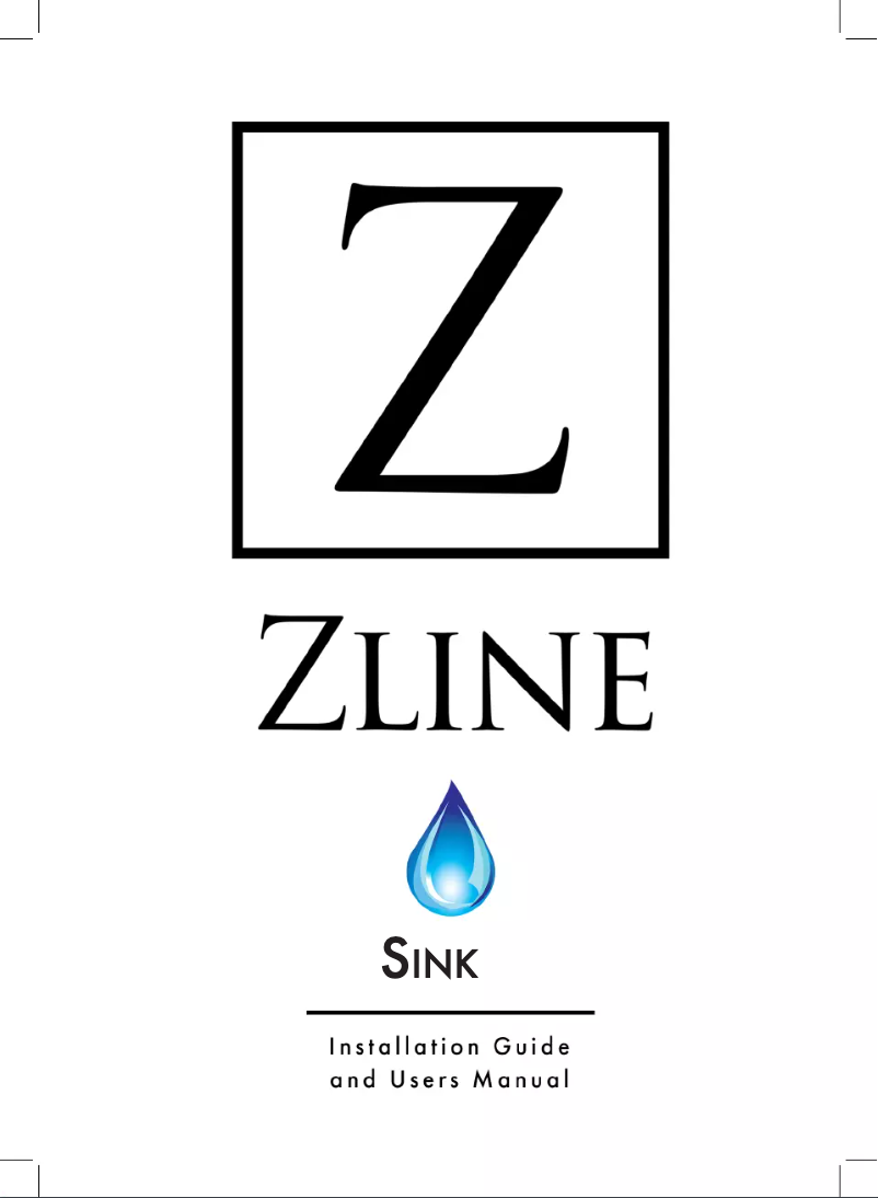 Page n°1 - Manuel utilisateur ZLine SLS33