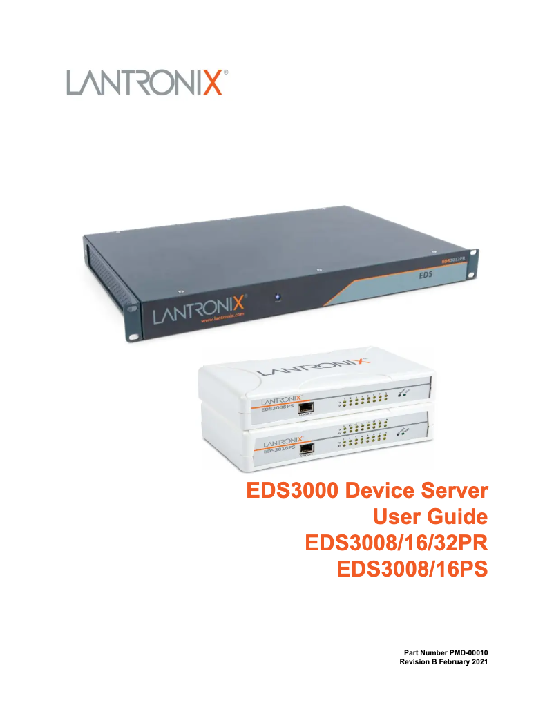 Image de la première page du manuel de l'appareil EDS3000PR