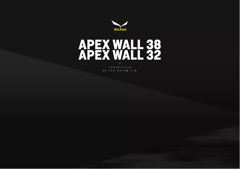 Image de la première page du manuel de l'appareil Apex Wall 32