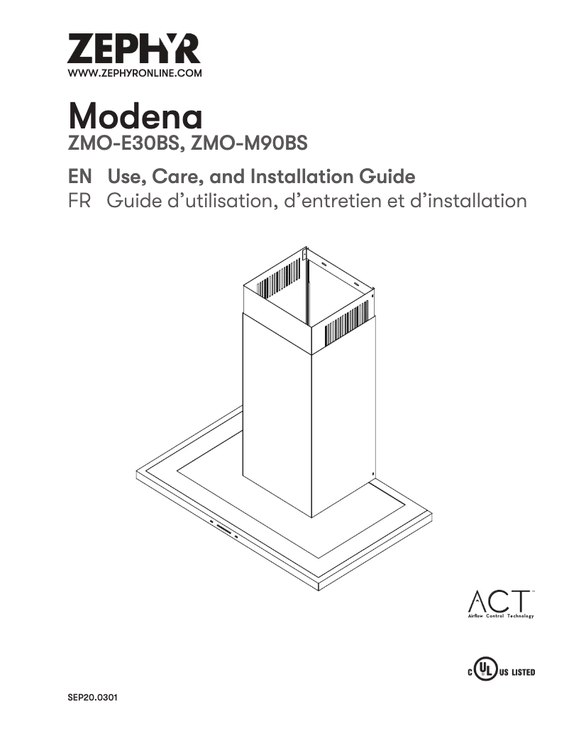 Page 1 de la notice Manuel utilisateur Zephyr Modena ZMO-M90BS