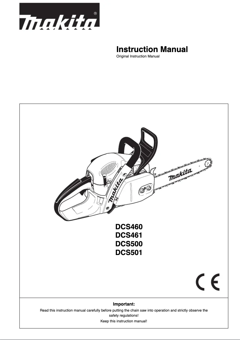 Page 1 de la notice Manuel utilisateur Makita DCS501