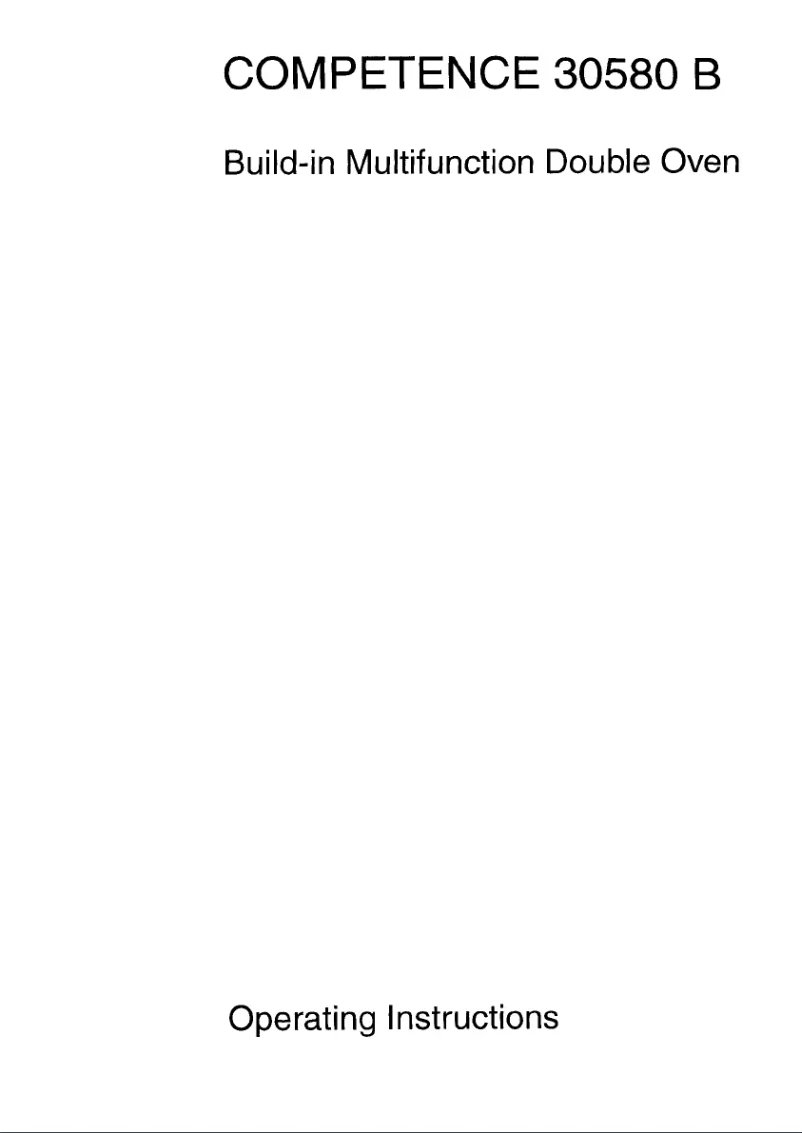 Image de la première page du manuel de l'appareil Competence 30580 B W