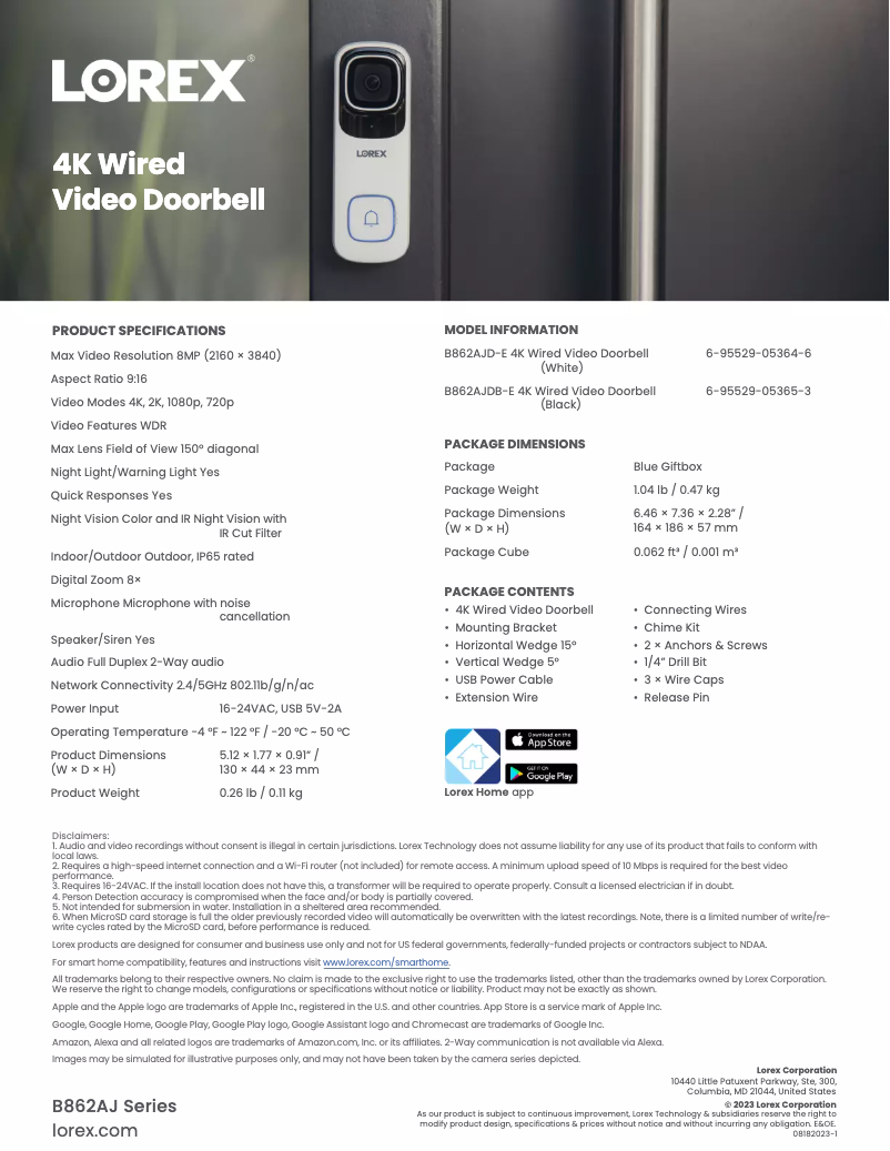 Image de la première page du manuel de l'appareil B862AJDB